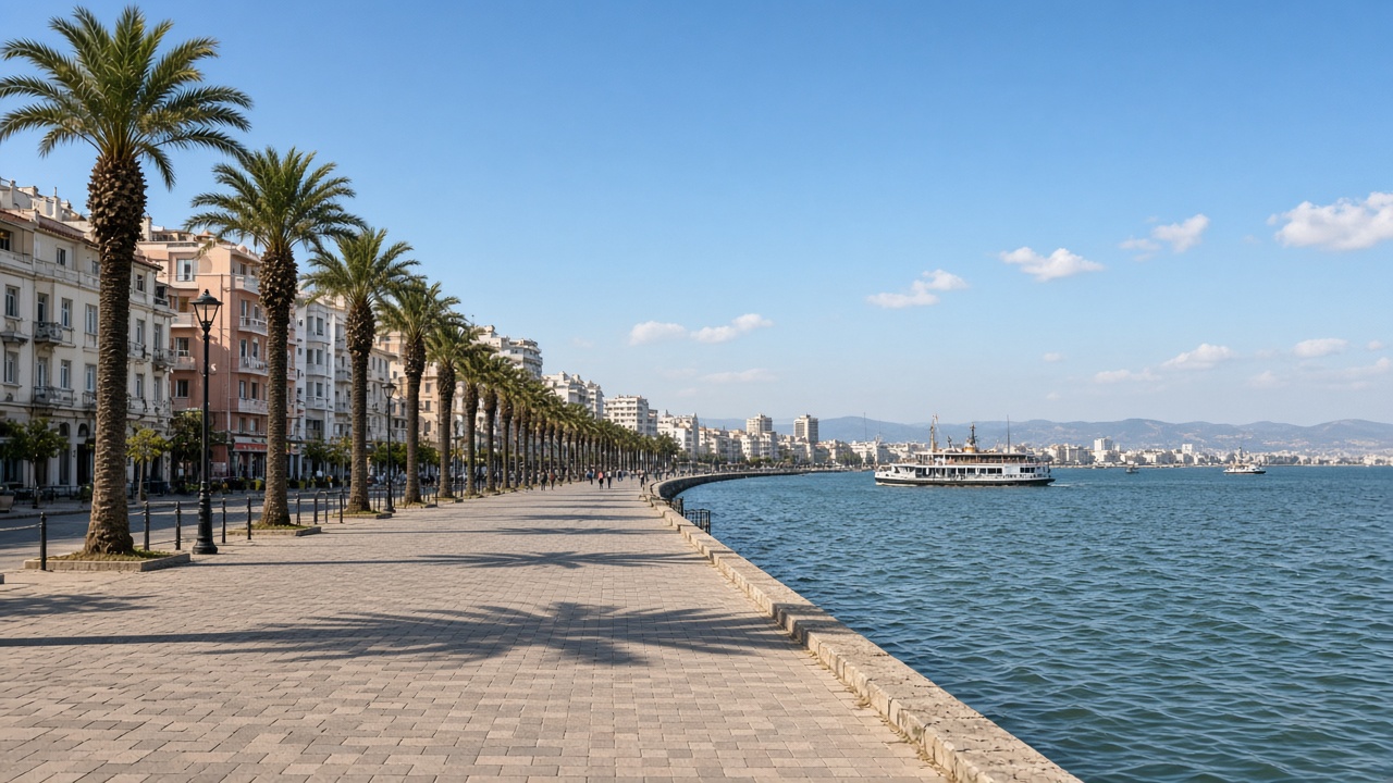 Alsancak Kordon, deniz kıyısı